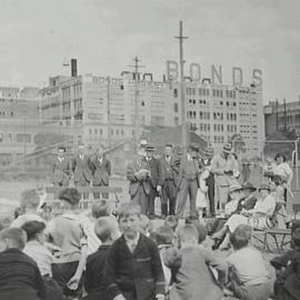 Official opening of Camperdown Park Children's Playground, Australia Street Camperdown, 1935