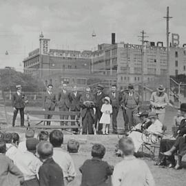 Official opening of Camperdown Park Children's Playground, Australia Street Camperdown, 1935