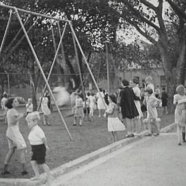 Children at Camperdown Park Children's Playground, Australia Street Camperdown, 1935