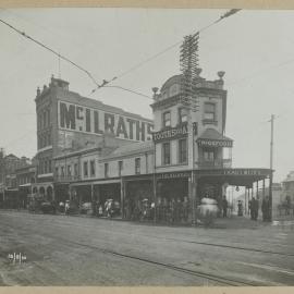 Print - The Oxford Hotel on corner of Oxford and Bourke Streets Darlinghurst, 1910