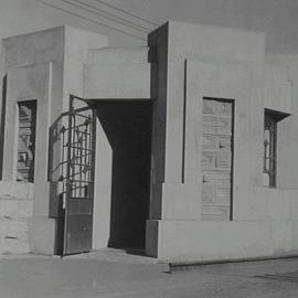 Entrance to new Pyrmont Incinerator, Saunders Street Pyrmont, 1936