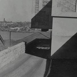 Driveway beside the new Pyrmont Incinerator, Saunders Street Pyrmont, 1936