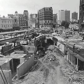 Devonshire Street Tunnel extension, Railway Square Haymarket, circa 1970-1979