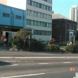 Small park and pedestrian area on Botany Street (now Cope Street) Redfern, 1985
