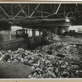 Print - Interior of Sydney City Council Garbage Destructor Moore Park, circa 1930