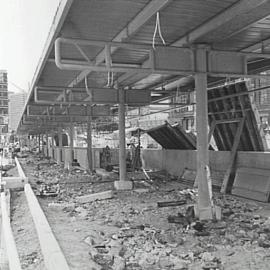 Devonshire Street Tunnel extension, Railway Square Haymarket, 1974