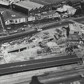 Devonshire Street Tunnel extension, Railway Square Haymarket, 1974