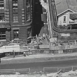 Devonshire Street Tunnel extension, Railway Square Haymarket, 1975