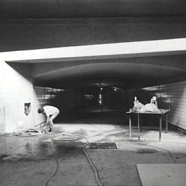 Devonshire Street tunnel extension, Railway Square Haymarket, 1975