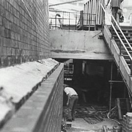 Devonshire Street tunnel extension, Railway Square Haymarket, 1975