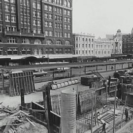 Devonshire Street tunnel extension, Railway Square Haymarket, 1975
