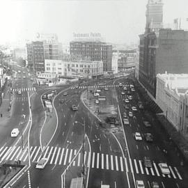 Aerial view, Railway Square Haymarket, circa circa 1970-1979