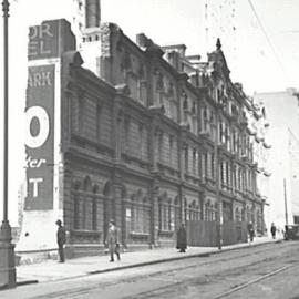 Progressive building demolition, Elizabeth Street Sydney, 1933