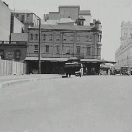 Street after reconstruction work, Goulburn Street Sydney, 1932