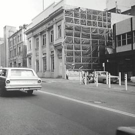 Building demolition, corner Castlereagh and Goulburn Streets Haymarket, 1969