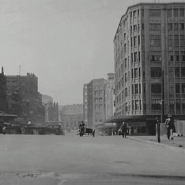 Street after reconstruction, Goulburn Street Sydney, 1932