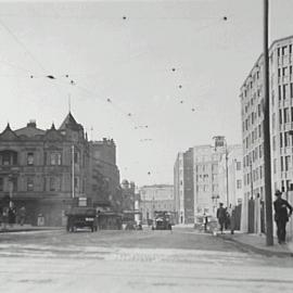 Street before road work, Goulburn Street Sydney, 1932