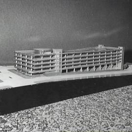 Model of Goulburn Street Parking Station, Haymarket, 1962