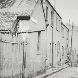 Looking south at resumed lane, Robin Hood Lane Surry Hills, 1929