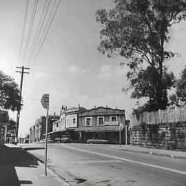 Streetscape, Ross Street Glebe, 1962