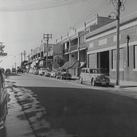 Streetscape, Ross Street Glebe, 1962