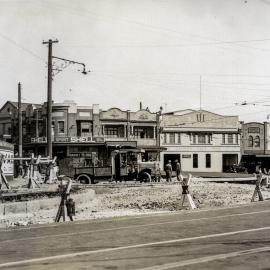 Road re-alignment and re-surfacing, St Pauls Place Chippendale, 1939