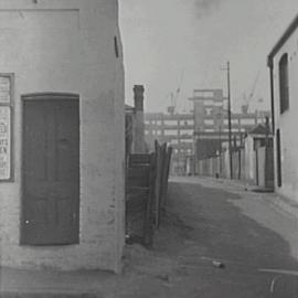 Street realignment, Spruson Street Camperdown, 1940