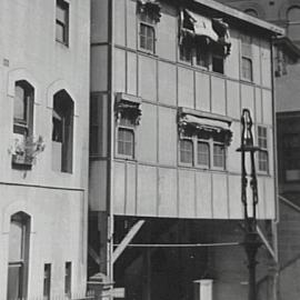 Buildings at rear of Sydney Town Hall, George Street Sydney, 1925