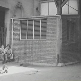 Buildings at rear of Sydney Town Hall, George Street Sydney, 1925