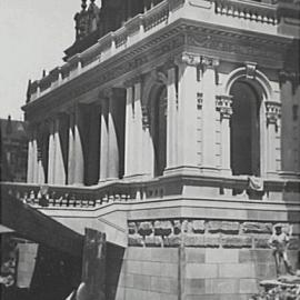 Alterations to main entrance and steps, Sydney Town Hall, George Street Sydney, 1934