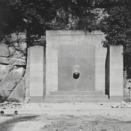 Anzac Memorial Fountain, Cowper Wharf Road Woolloomooloo, 1933