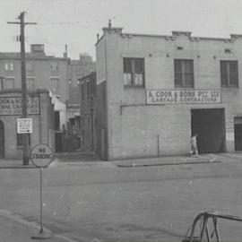 A Cook & Sons Pty Ltd Cartage Contractors, Wattle Street Ultimo, circa 1930