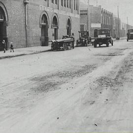 Street prior to road reconstruction, Wattle Street Ultimo, 1929