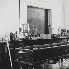 Interior of Laboratory at Wattle Street Depot, Fig and Wattle Streets Pyrmont, circa 1930