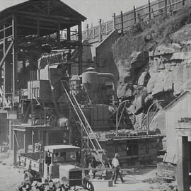 Asphalt mixing plant, Wattle Street Depot, corner Fig and Wattle Streets Ultimo, 1930