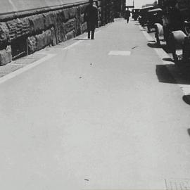 Young Street footpath, Asphalt from Wattle Street Depot, Young Street Sydney 1930