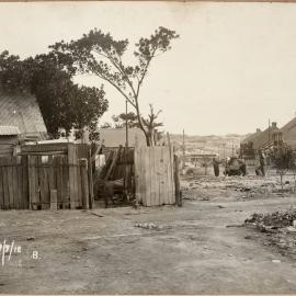 Print - Clearing work for the extension of University Street Camperdown, 1912