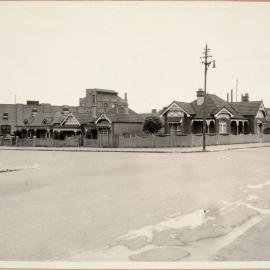 Print - Streetscape, corner of Salisbury Road and Cardigan Street Stanmore, 1937