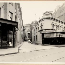 Print - Bulletin Place from Pitt Street Sydney, 1937