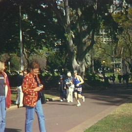 Members of the public at Hyde Park North, Sydney, 2000