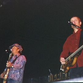 Mental As Anything at concert in Martin Place, Sydney, 2000