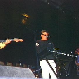 Mental As Anything at concert in Martin Place, Sydney, 2000