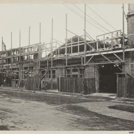 Print - Construction of the Municipal Council of Sydney Motor Garage, Darlinghurst, 1918