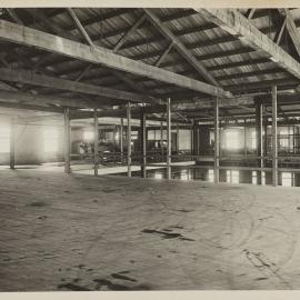 Print - Construction of the Municipal Council of Sydney Motor Garage, Darlinghurst, 1918