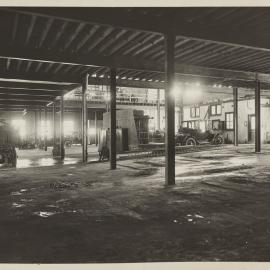 Print - Construction of the Municipal Council of Sydney Motor Garage, Darlinghurst, 1918