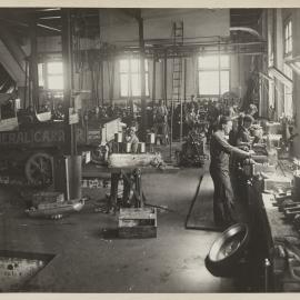 Print - Construction of the Municipal Council of Sydney Motor Garage, Darlinghurst, 1918