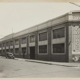 Print - Construction of the Municipal Council of Sydney Motor Garage, Darlinghurst, 1918