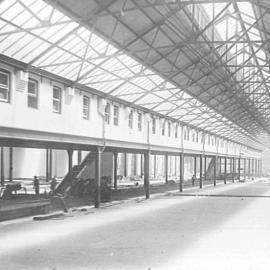 Print - Construction of the City Municipal Fruit Market Building Number 3 in Haymarket, 1911