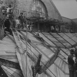 Print - Construction of the Hippodrome, Haymarket, 1915