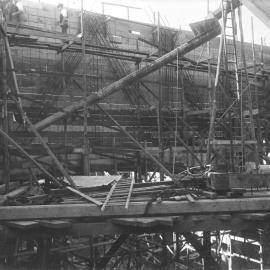 Print - Construction of the Hippodrome, Haymarket, 1915
